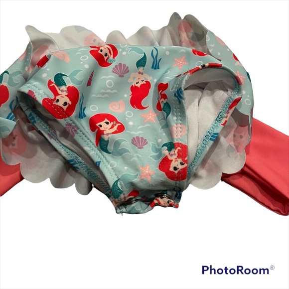 Disney Little Mermaid 🧜🏻♀️ Bikini size 3-6 months Preowned - Picture 4 of 5